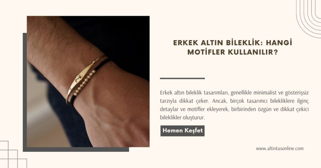 erkek altın bileklik