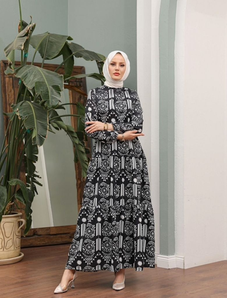 jesika kumaş tesettür elbise