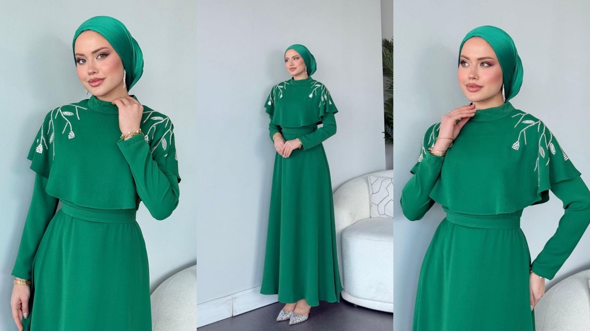 Yeşil Abiye Üzerine Hangi Renk Şal Olur?