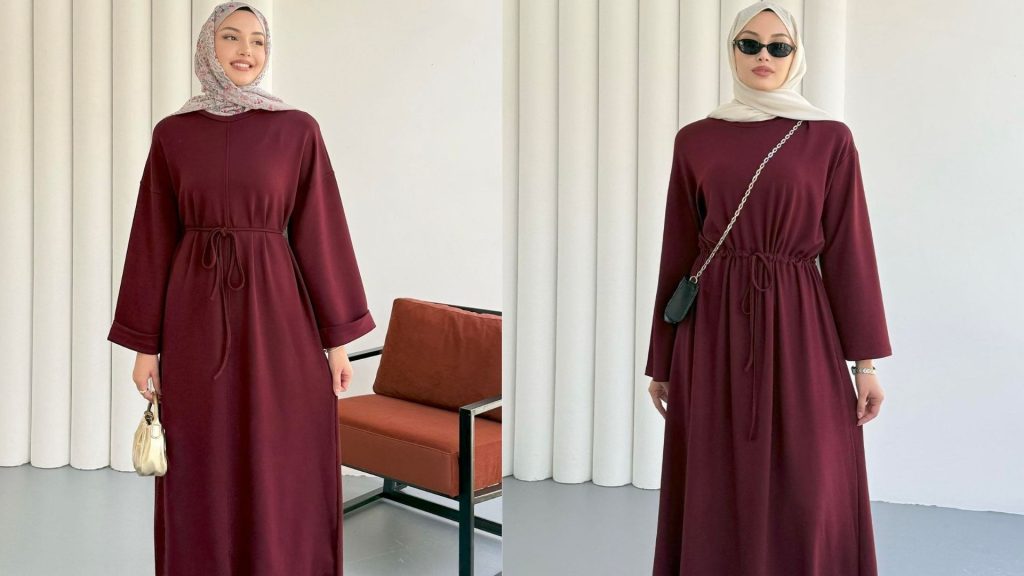 Bordo Tesettür Elbise Nasıl Kombinlenir?